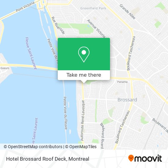 Hotel Brossard Roof Deck map