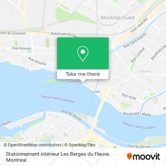 Stationnement intérieur Les Berges du Fleuve map