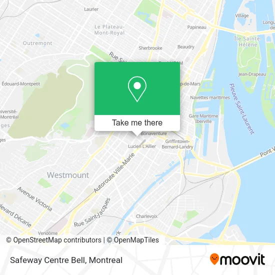 Safeway Centre Bell map