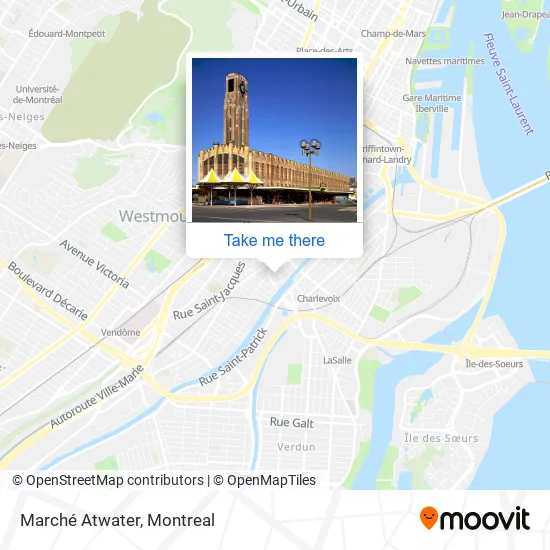Marché Atwater map