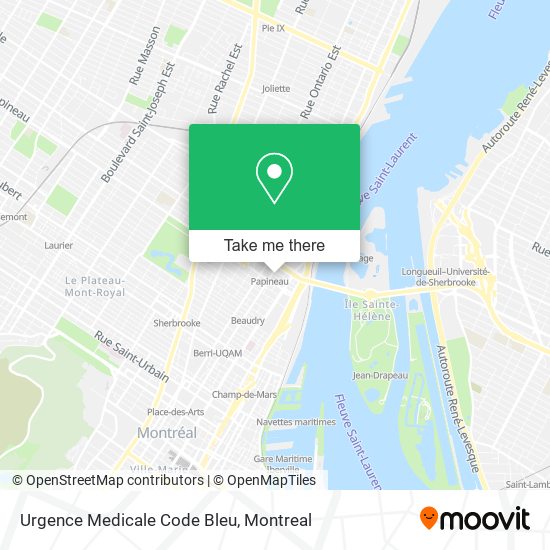 Urgence Medicale Code Bleu map