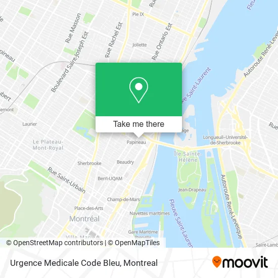 Urgence Medicale Code Bleu map