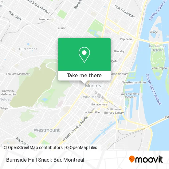 Burnside Hall Snack Bar map