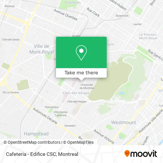 Cafeteria - Edifice CSC map