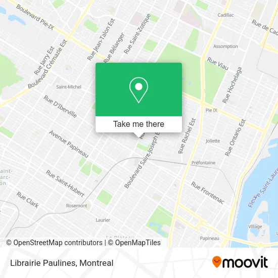 Librairie Paulines map