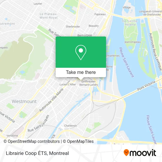 Librairie Coop ÉTS map