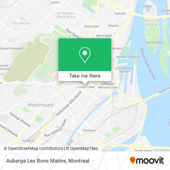 Auberge Les Bons Matins map