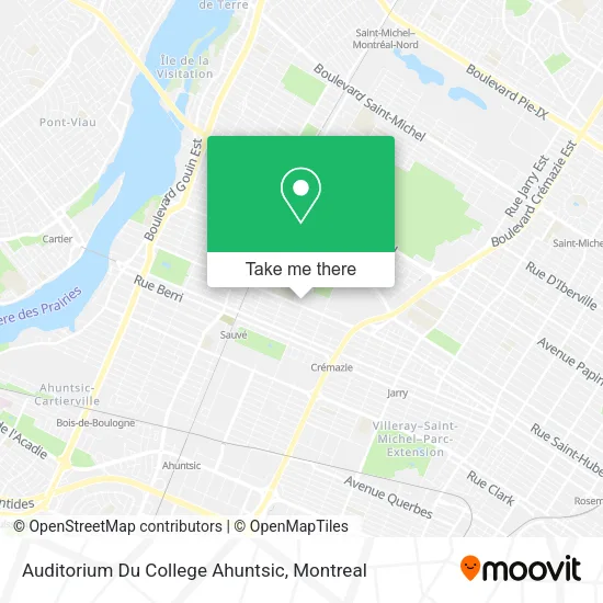 Auditorium Du College Ahuntsic map