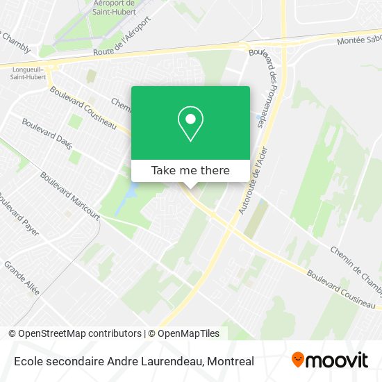 Ecole secondaire Andre Laurendeau map