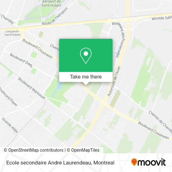 Ecole secondaire Andre Laurendeau map