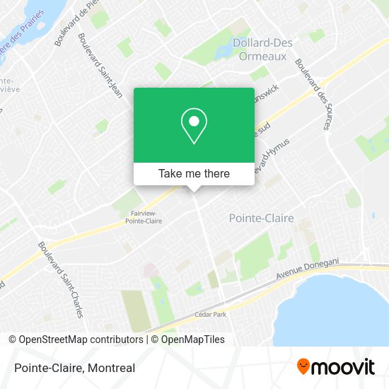 Pointe-Claire map