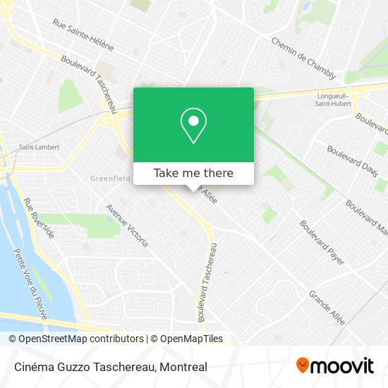 Cinéma Guzzo Taschereau map