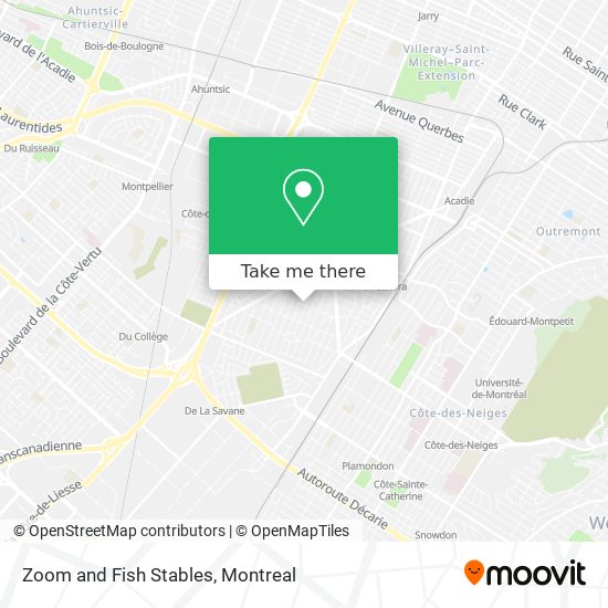 Zoom and Fish Stables map