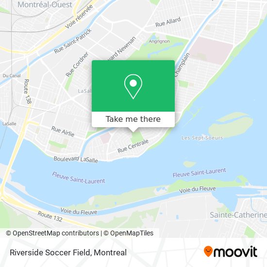 Riverside Soccer Field map