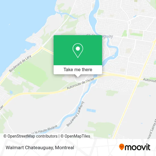 Walmart Chateauguay map