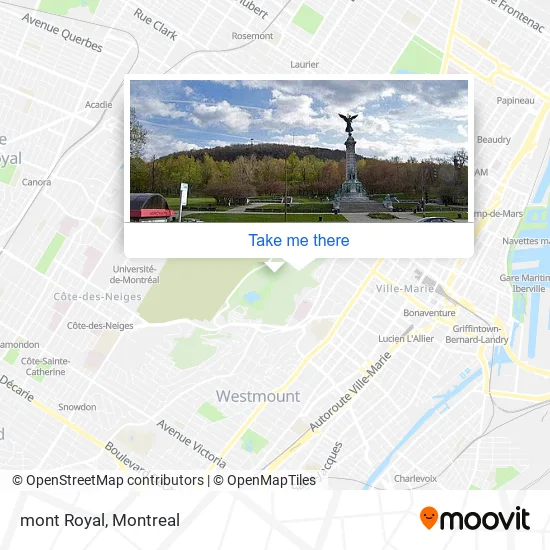 mont Royal map