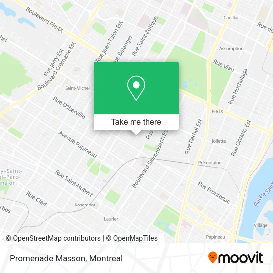 Promenade Masson map