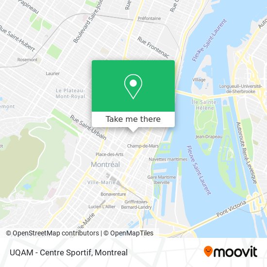 UQAM - Centre Sportif map