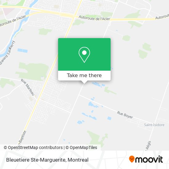 Bleuetiere Ste-Marguerite map