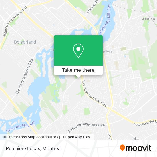 Pépinière Locas map