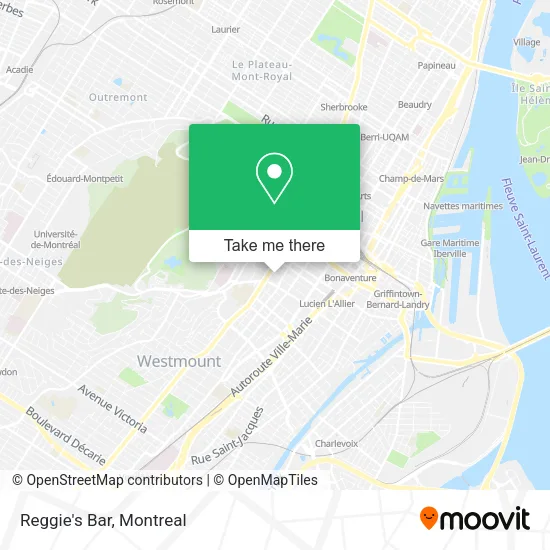 Reggie's Bar map
