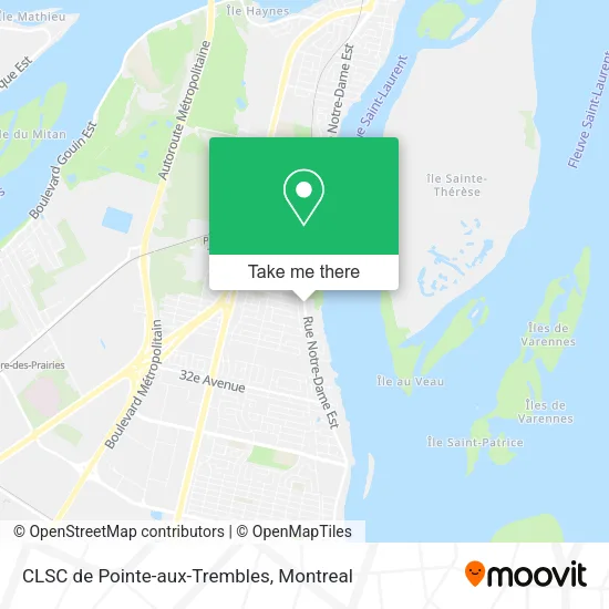 CLSC  de Pointe-aux-Trembles map