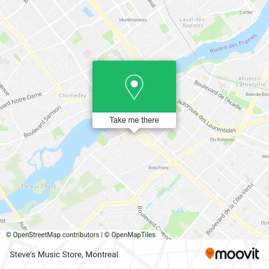 Steve's Music Store map