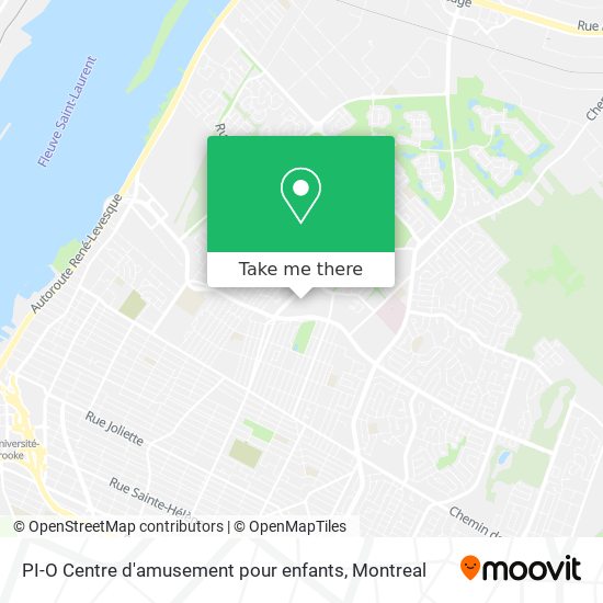 PI-O Centre d'amusement pour enfants map