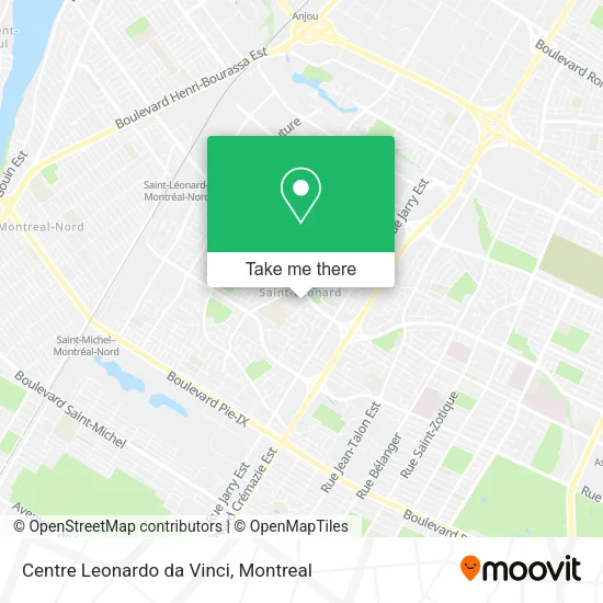 Centre Leonardo da Vinci map