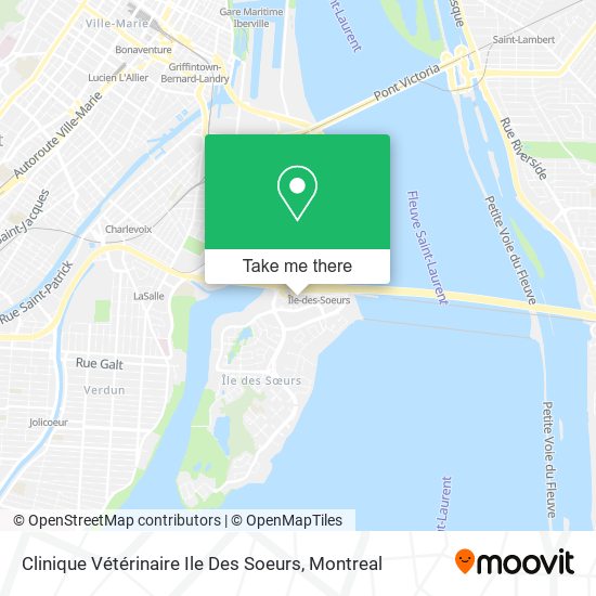 Clinique Vétérinaire Ile Des Soeurs map