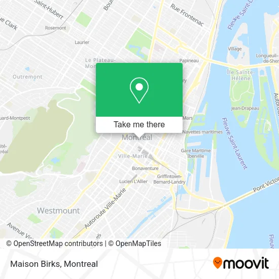 Maison Birks map