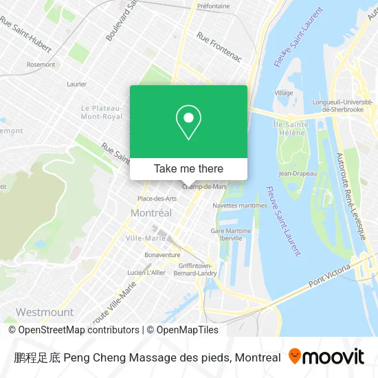 鹏程足底 Peng Cheng Massage des pieds map