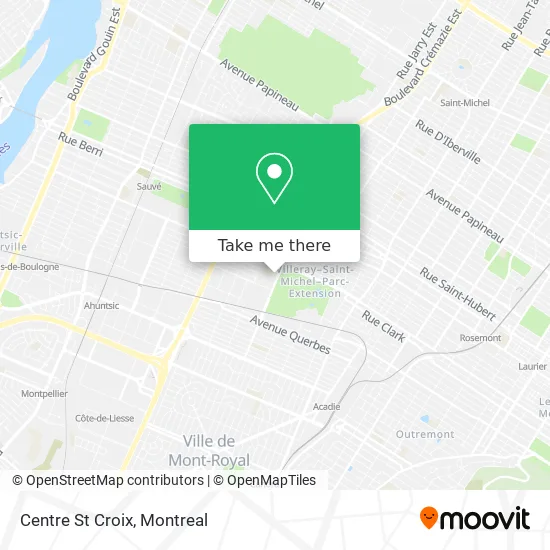 Centre St Croix map