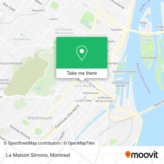 La Maison Simons map