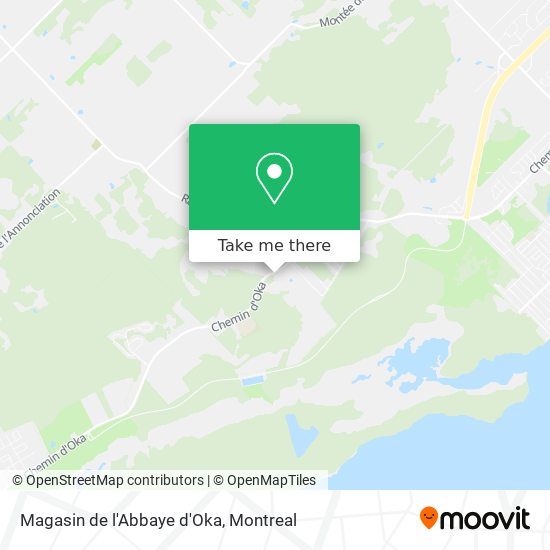 Magasin de l'Abbaye d'Oka map
