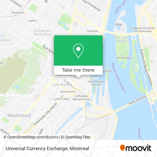 Universal Currency Exchange map