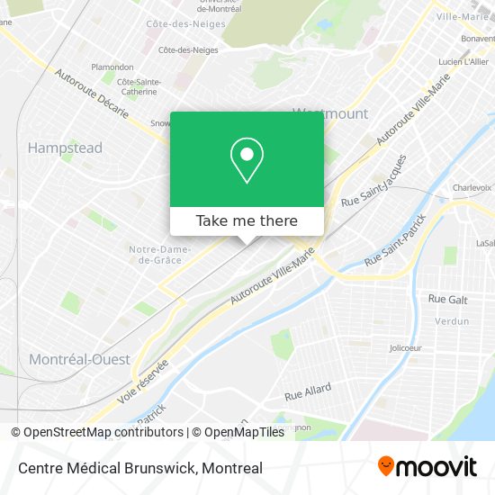 Centre Médical Brunswick map