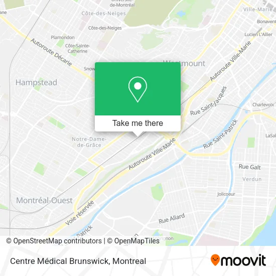 Centre Médical Brunswick map
