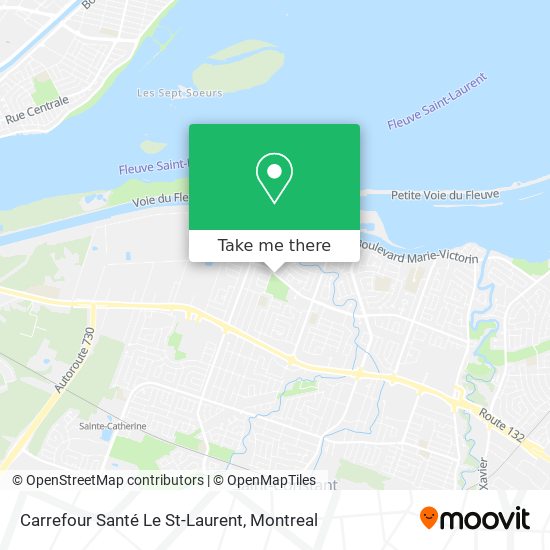 Carrefour Santé Le St-Laurent map
