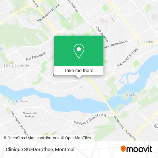 Clinique Ste-Dorothee map