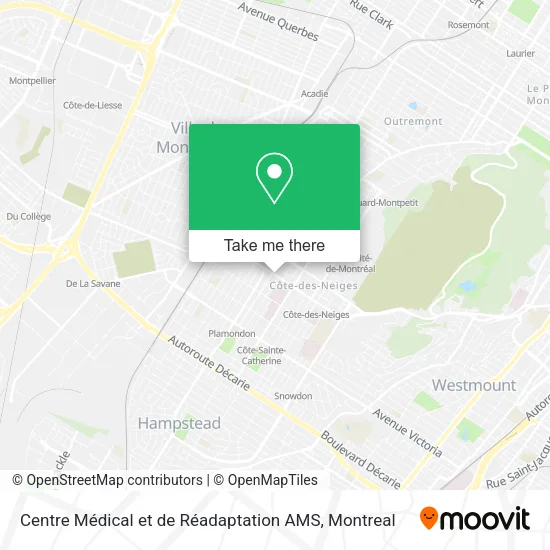 Centre Médical et de Réadaptation AMS map