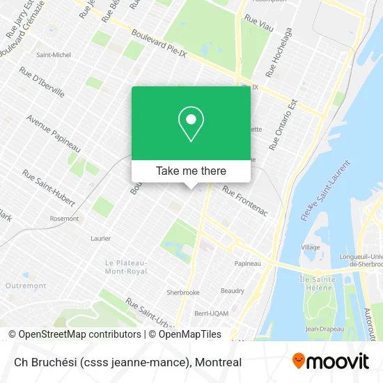 Ch Bruchési (csss jeanne-mance) map