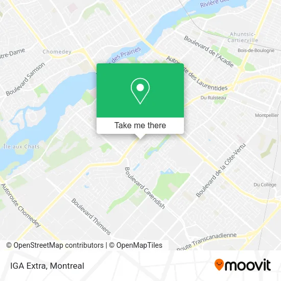 IGA Extra map