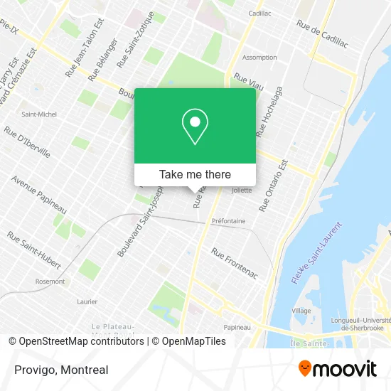 Provigo map
