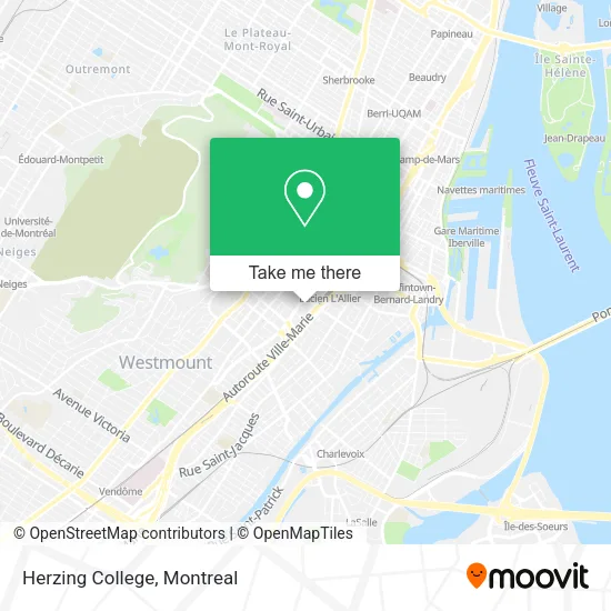 Herzing College map