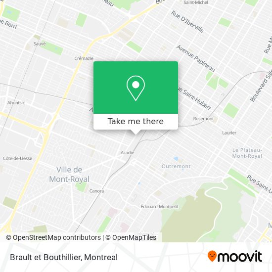 Brault et Bouthillier map