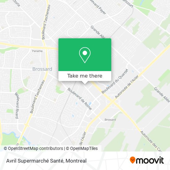 Avril Supermarché Santé map