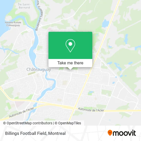Billings Football Field map