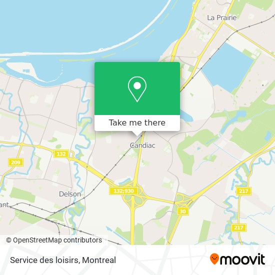 Service des loisirs map