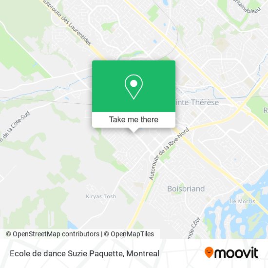 Ecole de dance Suzie Paquette map